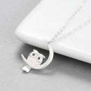 Wholesale 925 Sterling Silver Owl Necklace